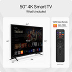 VIZIO 50" V-Series 4K UHD LED Smart TV with Dolby Vision, HDR10, Full Array Backlight, IQ Active Processor, V-Gaming Engine