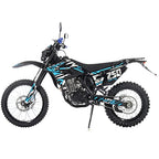 X-PRO Templar X 250cc Dirt Bike, Zongshen Engine, 6-Speed Manual, Adjustable Forks, LED Lights, Alloy Wheels
