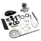 Zimtown 80cc 2-Stroke Engine Bike Motor Kit for 26" Bicycles, Silver White